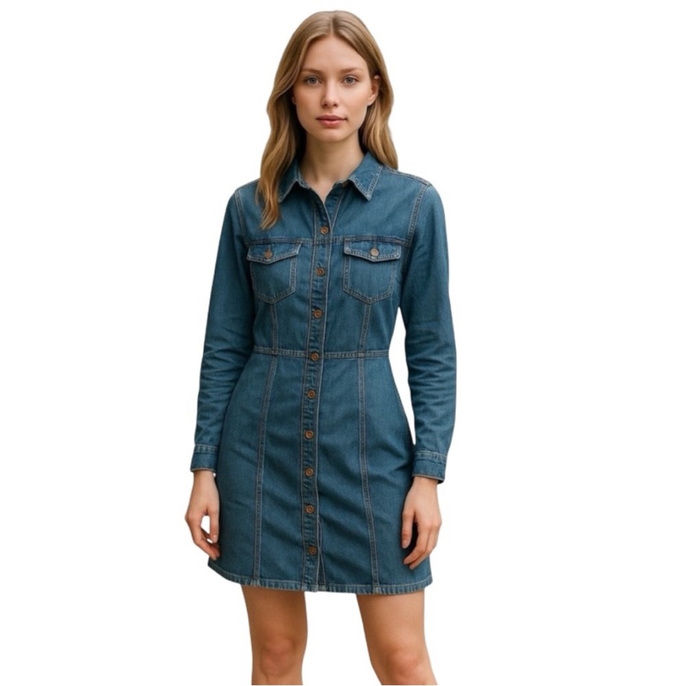 Frye Denim Button-Up Dress Size XL